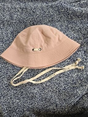 Clothes for Humans Pink Bucket Hat with Chin Strap